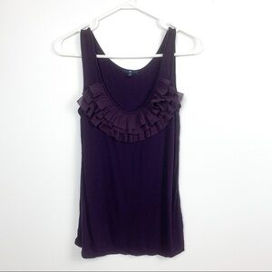 GAP Tank Top with Ruffles around Neck